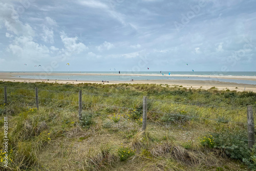 North Sea beach and dunes in Kijkduin  the Netherlands