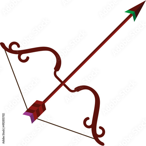 arch with arrow red