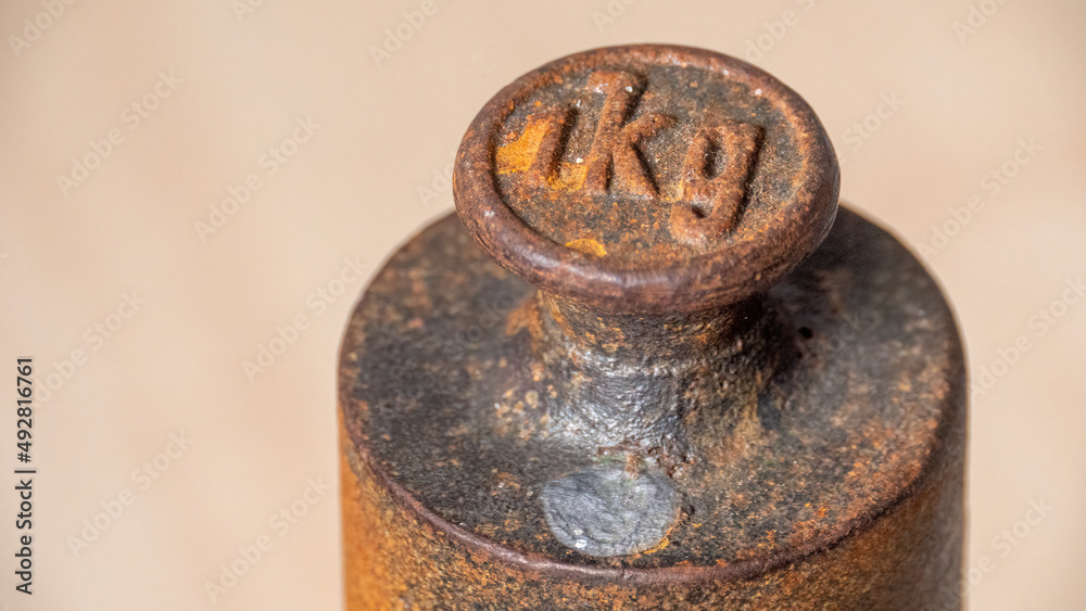 Very Old Weight Measuring Mass One Kilogram Very Old Weight Measuring Mass One Kilogram