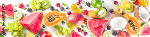 Fototapeta Naklejka Na Ścianę i Meble -   Assorted fruits and berries
