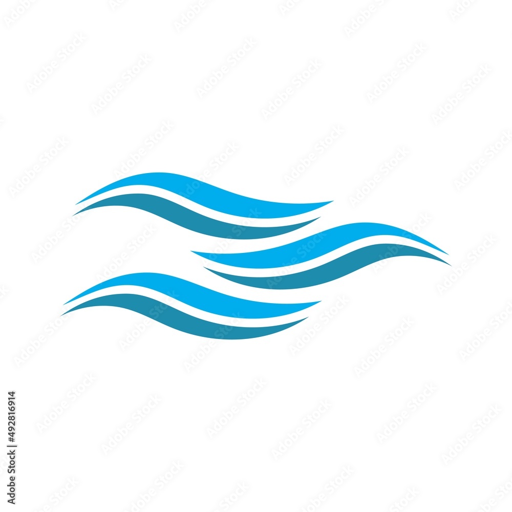 Wave beach vector illustration design