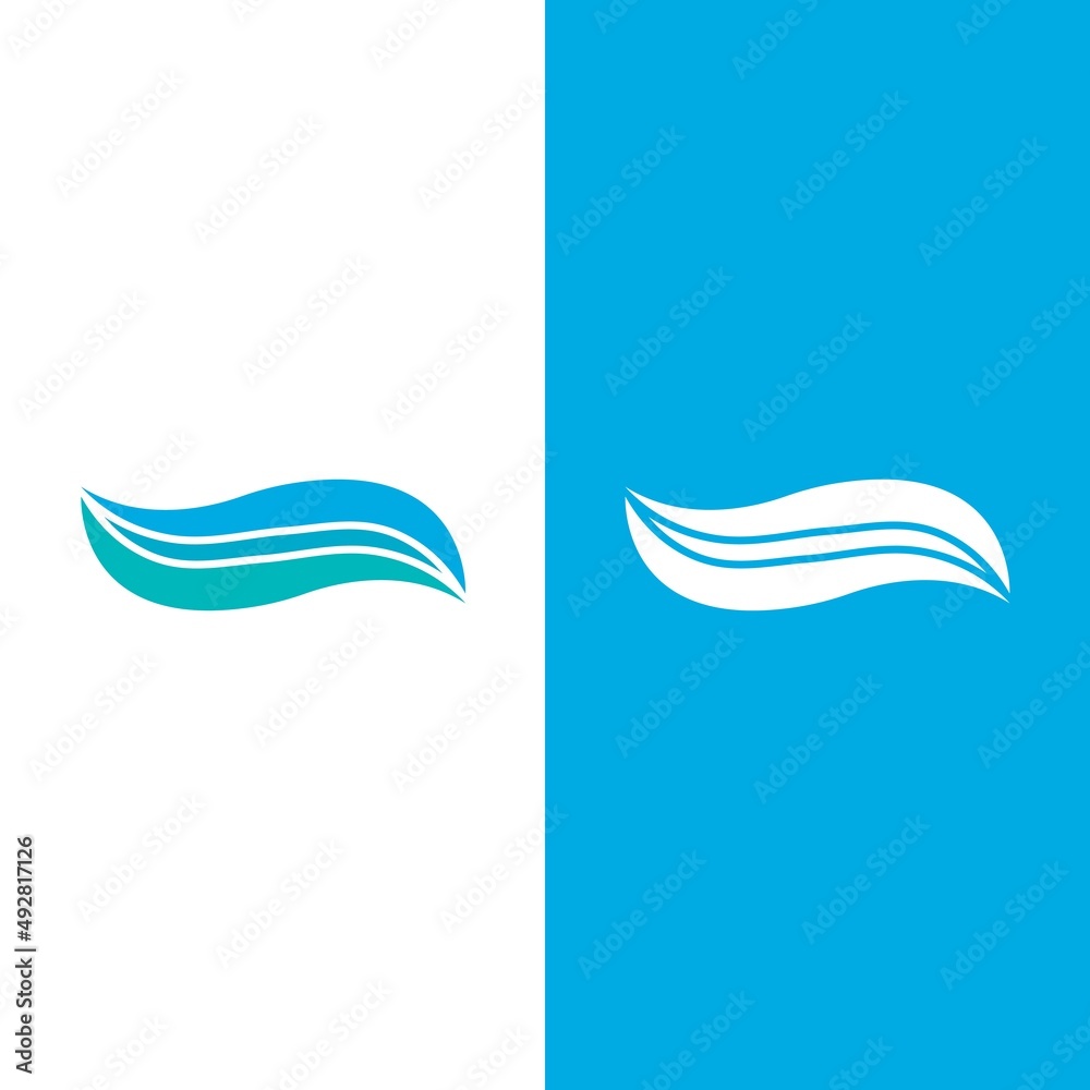 Obraz premium Wave beach vector illustration design