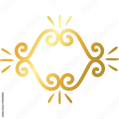 golden victorian decoration