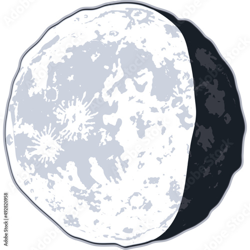 waning gibbous moon phase