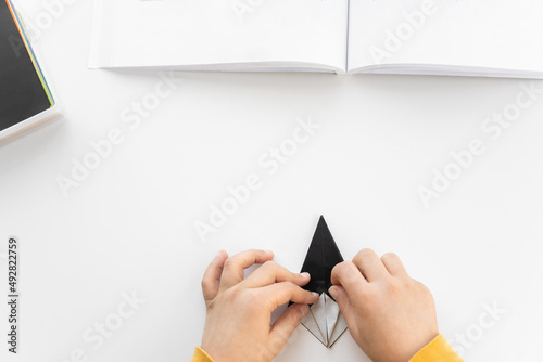 Doing origami with copy space 