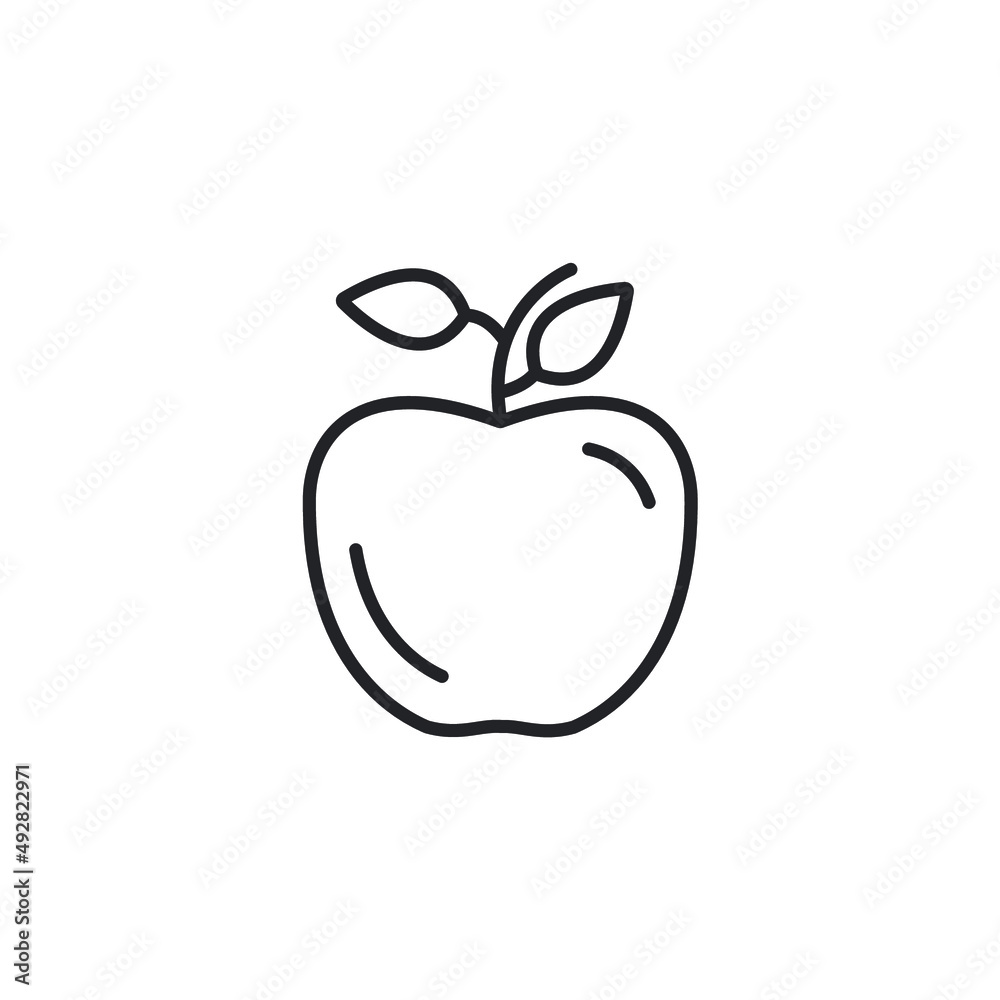 Apple icons symbol vector elements for infographic web Apple icons symbol vector elements for infographic web