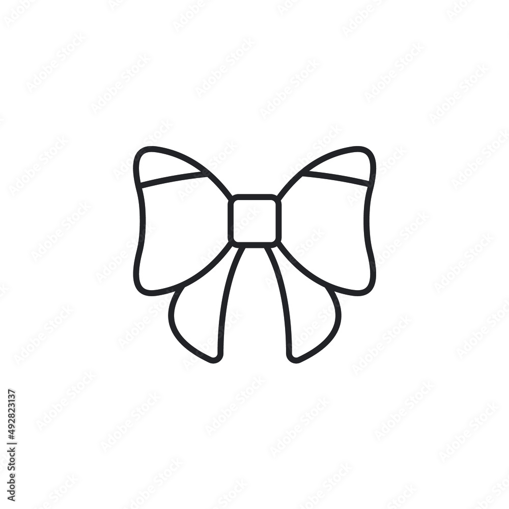 festive bow  icons  symbol vector elements for infographic web