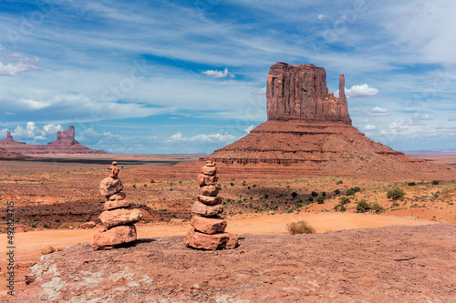 monument valley landscape in border between Utah and Arizona, USA