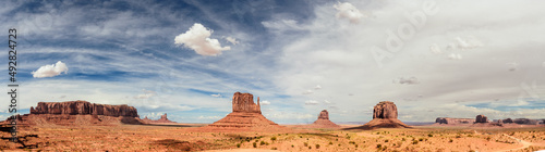 monument valley landscape in border between Utah and Arizona  USA