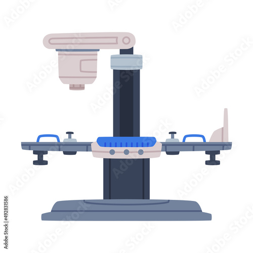 X-ray Machine as Medical Equipment and Assistance Device Vector Illustration photo