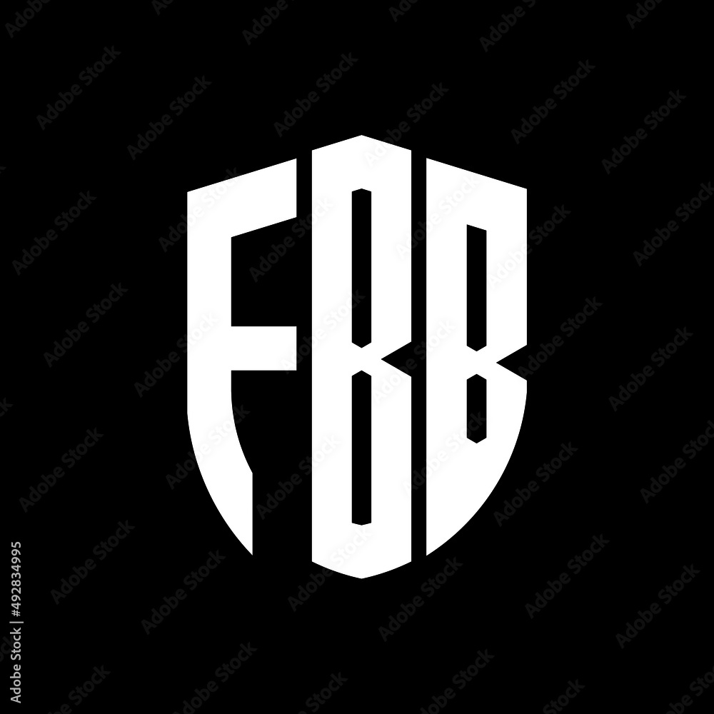 FBB Letter Logo Design. FBB Modern Letter Logo With Black Background ...