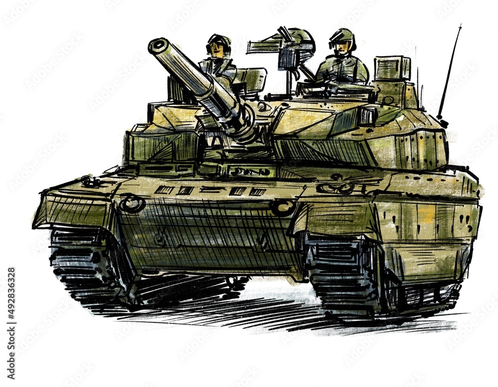 Russian tank in the war 