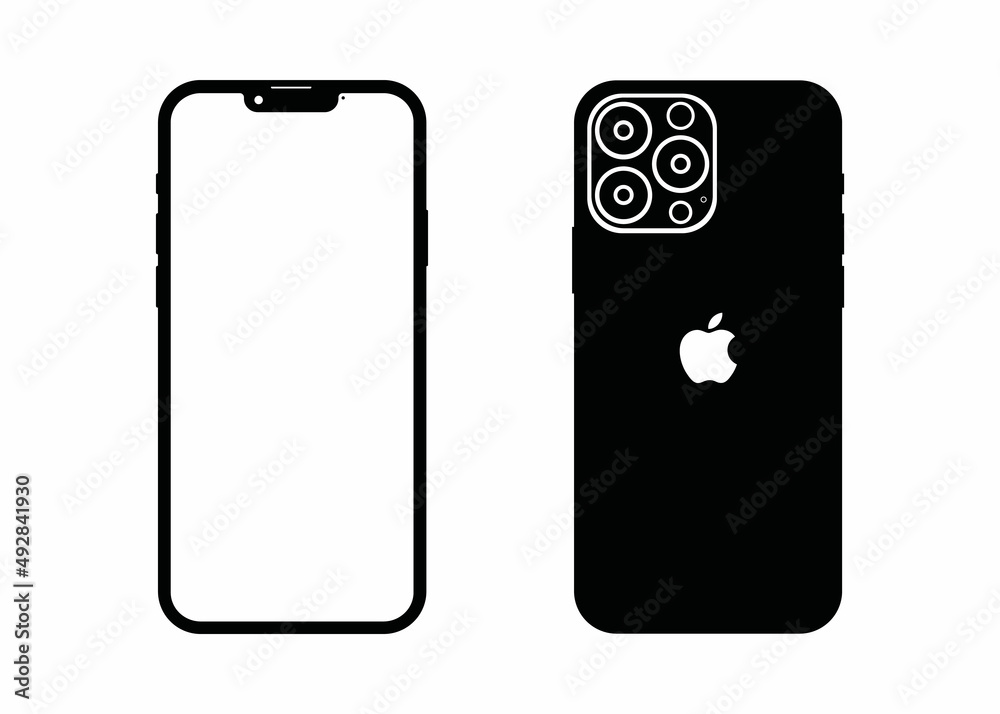 New Iphone 13 Pro Max Iphone 13 Pro Vector Illustration Stock New Iphone 13 Pro Max Iphone 13 Pro Vector Illustration Stock