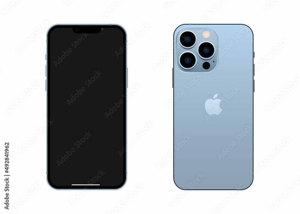 New Iphone 13 Pro Max Iphone 13 Pro Vector Illustration Stock New Iphone 13 Pro Max Iphone 13 Pro Vector Illustration Stock