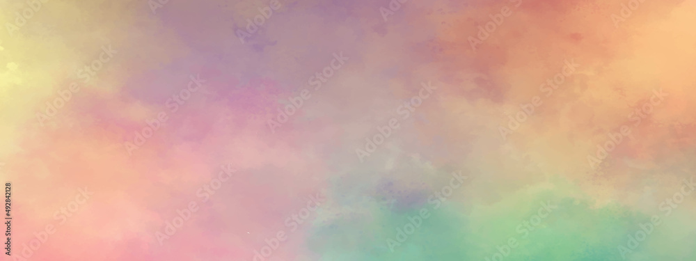 Beautiful stylist multi Colors Wrinkled Paper Texture in Light Pastel Gradient Abstract watercolor Background for colorful watercolor background for wallpaper, decoration and graphics design.