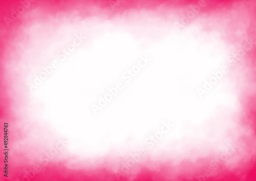 Abstract pink cloud  texture on white paper. photo