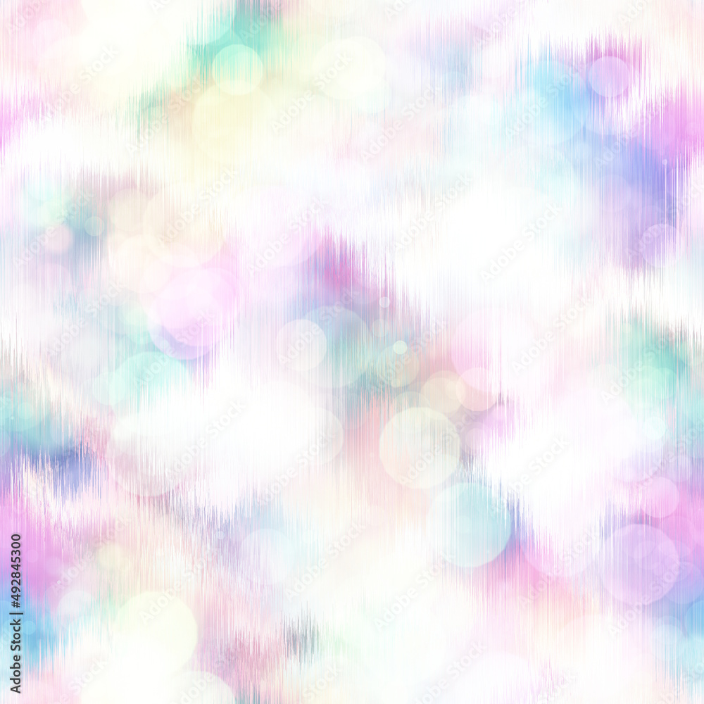 Seamless pale pastel tie dye bokeh texture. Soft tone on tone summer repeat background with washed out sun bleached ink dyed effect. Seamless pale pastel tie dye bokeh texture. Soft tone on tone summer repeat background with washed out sun bleached ink dyed effect.