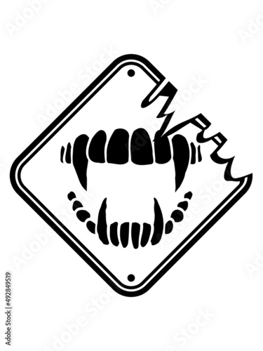 Schild Achtung Vampir 