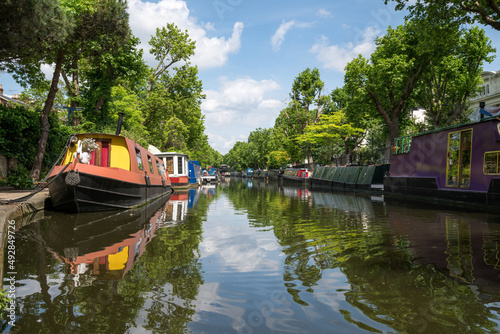 Little Venice district in London, United Kingdom photo