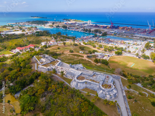Fotografie Fort Charlotte was a historic fortification built in 1789 by British in downtown Nassau, New Providence Island, Bahamas