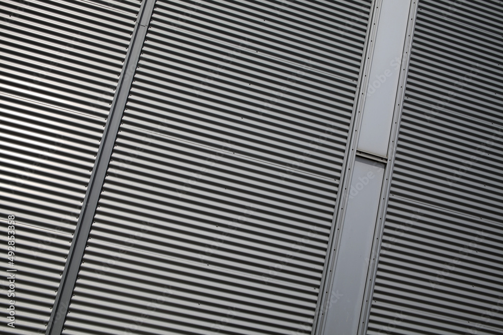 Obraz premium Close-up of architectural structure on a modern warehouse - Harbour -Montreal - Quebec - Canada