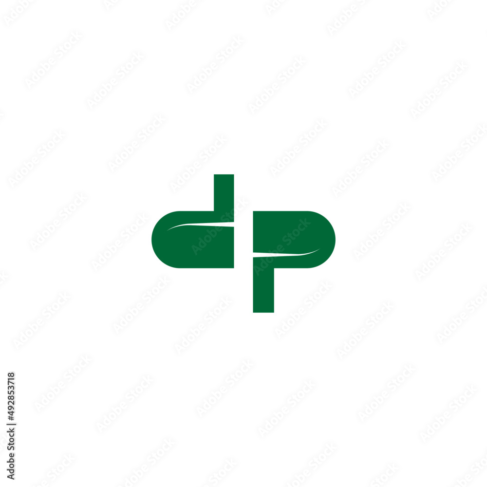 Fototapeta premium Capsule pill Medical logo vector design