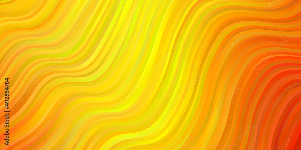 Light Orange vector backdrop with circular arc. Light Orange vector backdrop with circular arc.