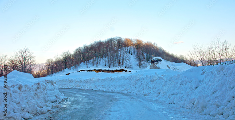 Obraz premium winter mountain landscape