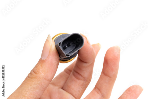 Wallpaper Mural Temperature sensor in the car isolated on white background Torontodigital.ca