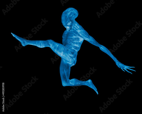 Fényképezés hammerhead alien exploring arround