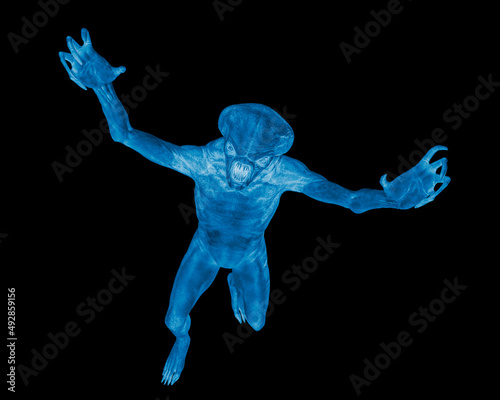 Fényképezés hammerhead alien exploring arround