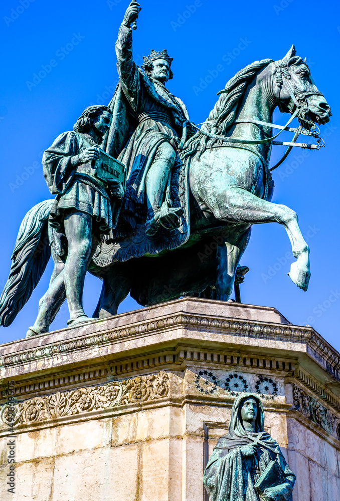 Obraz premium historic statue of Ludwig I. in munich