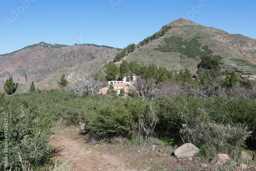 Cruz de Tejeda und Berglandschaft auf Gran Canaria