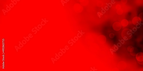 Wallpaper Mural Light Red vector layout with circle shapes. Torontodigital.ca