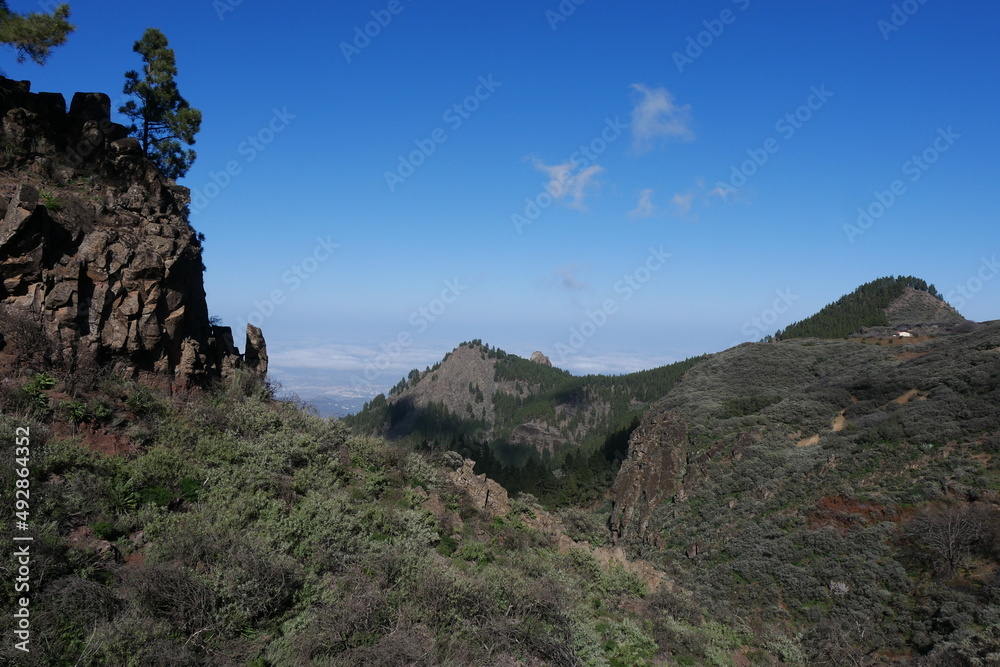 Fototapeta premium Berglandschaft auf Gran Canaria