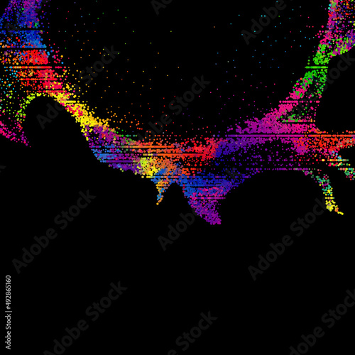 Bright abstract image in a ...