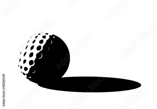 Golf ball illustration