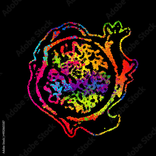 Bright abstract image in a ...