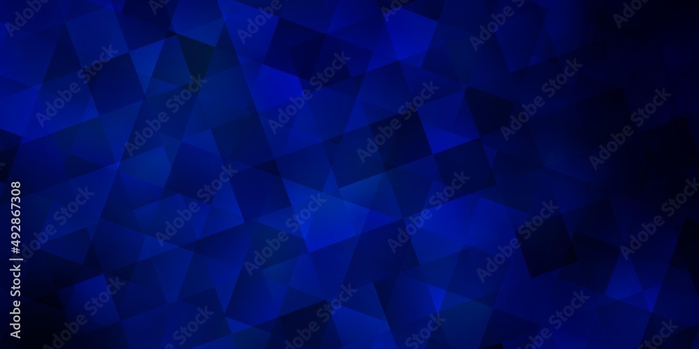 Dark BLUE vector layout with rectangles, triangles. Dark BLUE vector layout with rectangles, triangles.