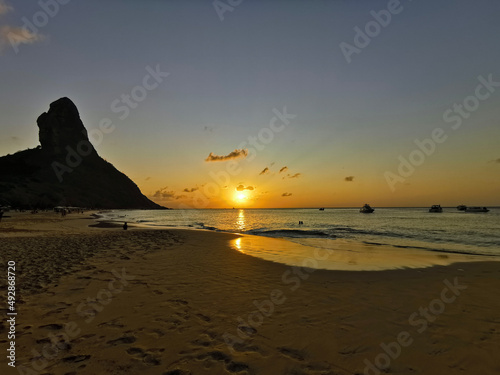 sunset on the beach