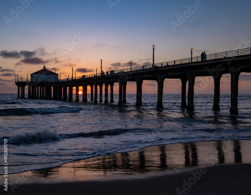 Manhattan Beach Pier Sunset © Robert