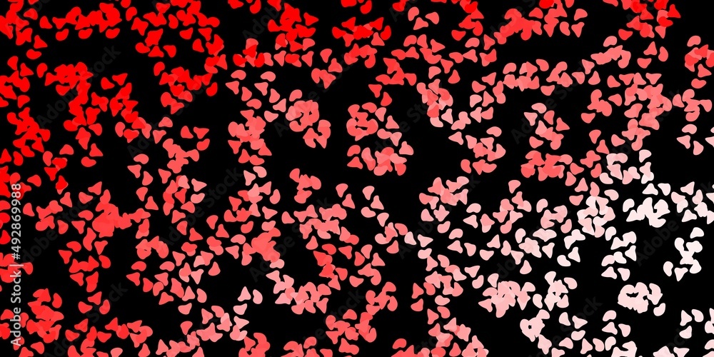 Dark red vector pattern with abstract shapes. Dark red vector pattern with abstract shapes.