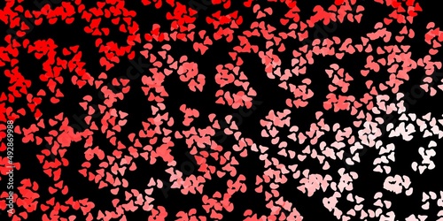 Dark red vector pattern with abstract shapes.