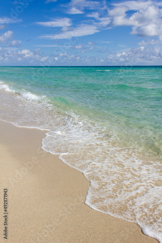 Wallpaper Mural Turquoise waters on empty beach 2 Torontodigital.ca