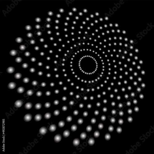 Abstract circular rotation ...