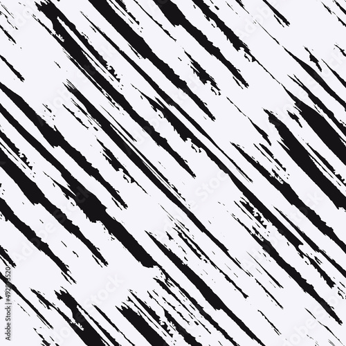 Black and white stripy seamless texture. 
