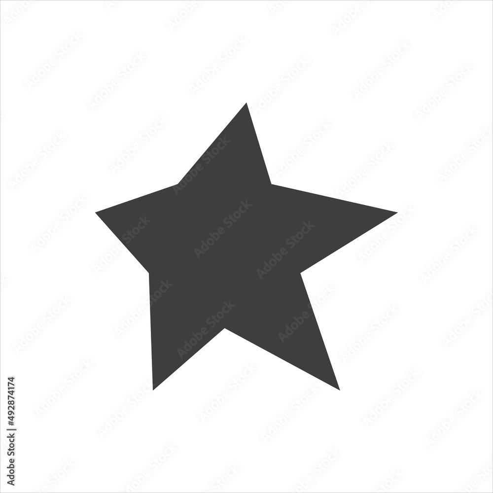 star icon vector on a white background. star icon vector on a white background.
