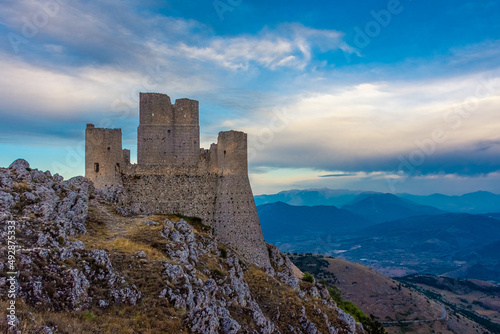 CALASCIO, ITALY, 8 AUGUST 2021 Rocca Calascio Castle in Gran Sasso National Park, Abruzzo © Stefano Zaccaria