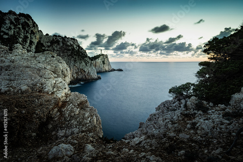 Summer in Leukada island in Greece. Long exposure shots during sunsets and aerial views of the beaches in Ionian sea. © Athanasios