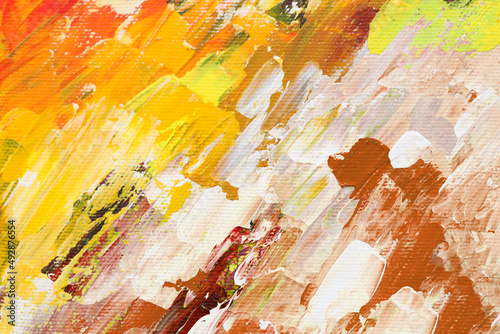 Acrylic paint splash pattern, paint brush stroke, colored texture background, mixing colors 